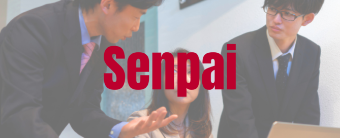 Senpai und Kohai in einem Gespräch